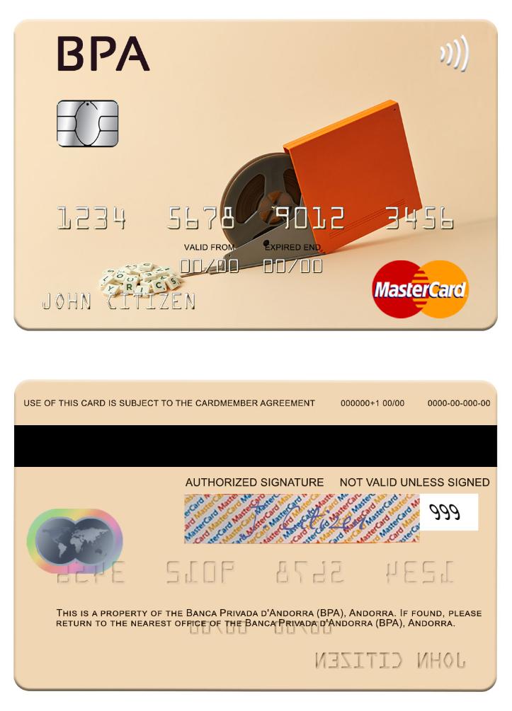 Andorra Banca Privada d'Andorra (BPA) mastercard
